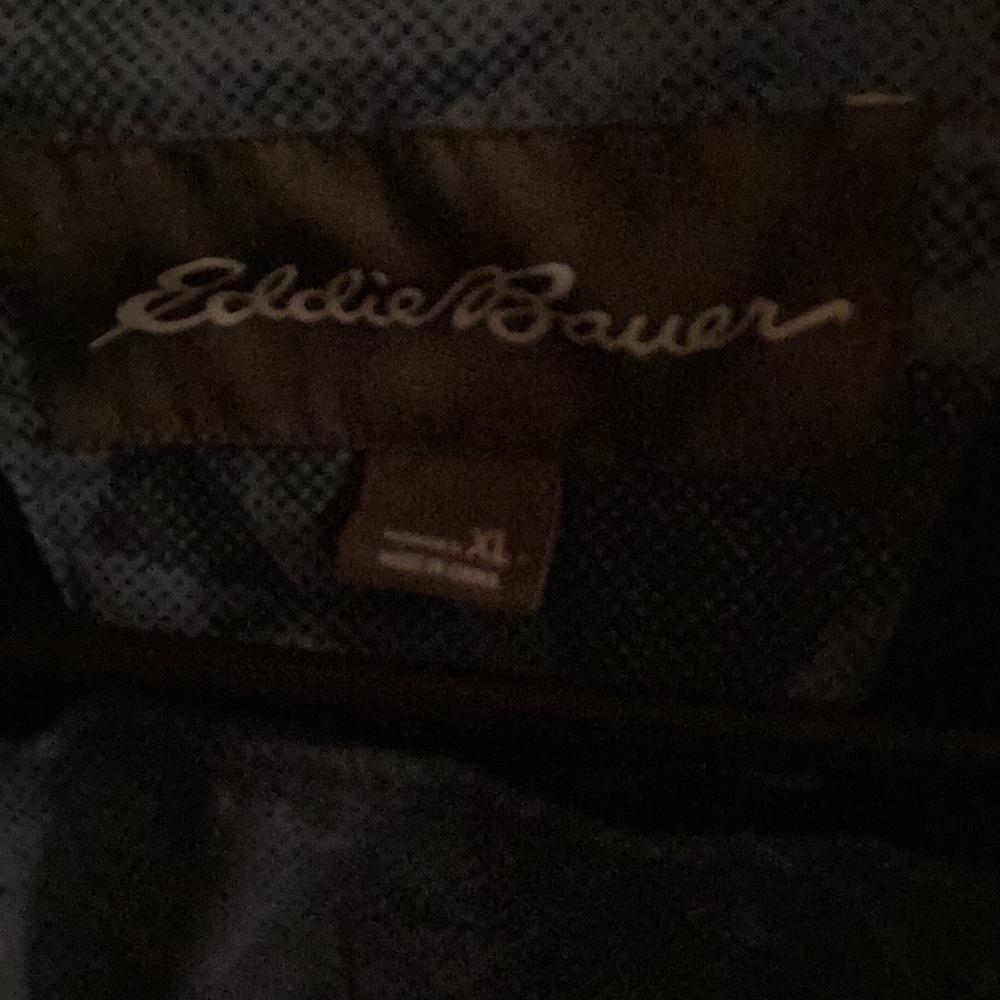 Eddie Bauer Blue Camouflage Jacket Vest Size XL - Picture 4 of 8